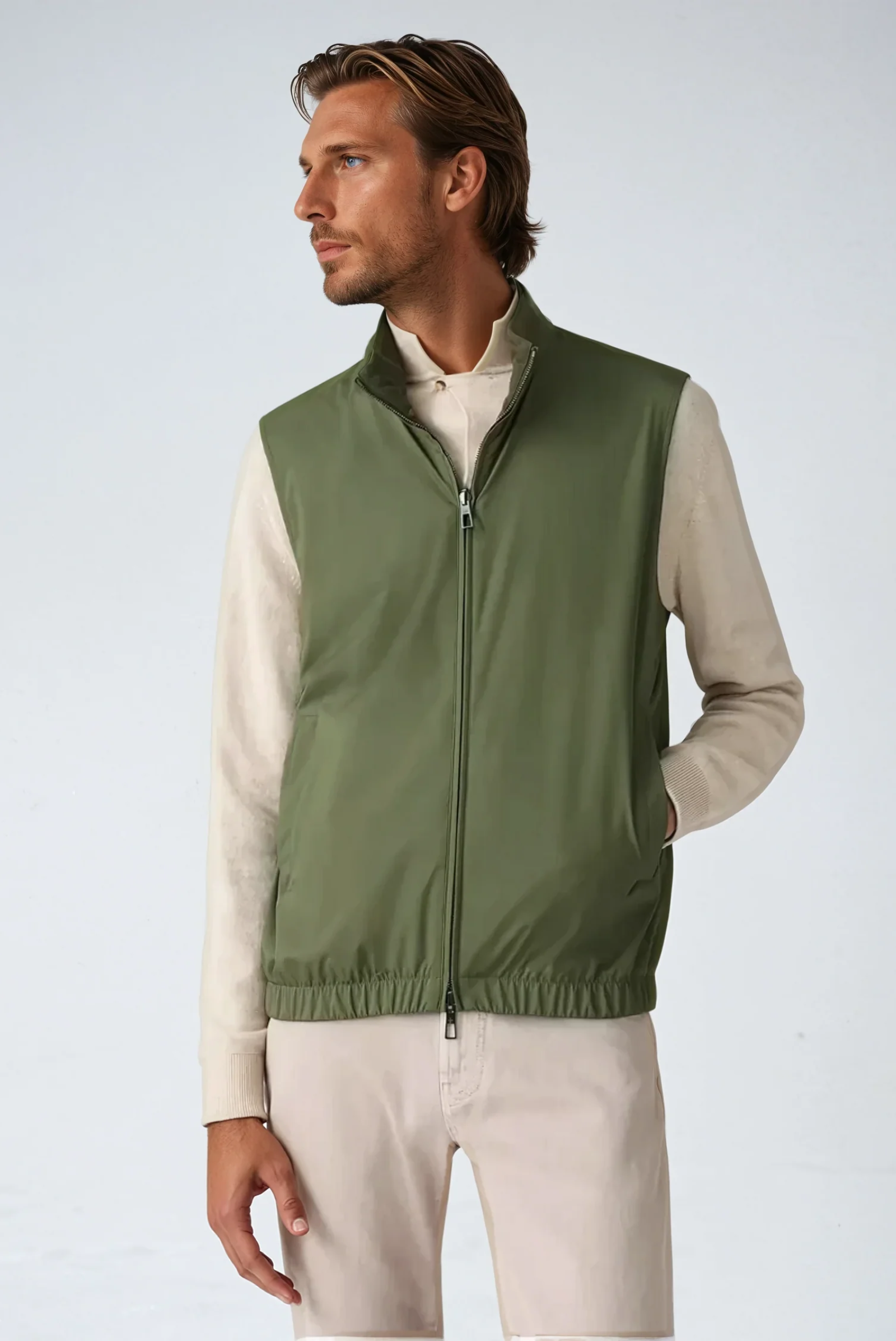 TECH GILET FOREST GREEN