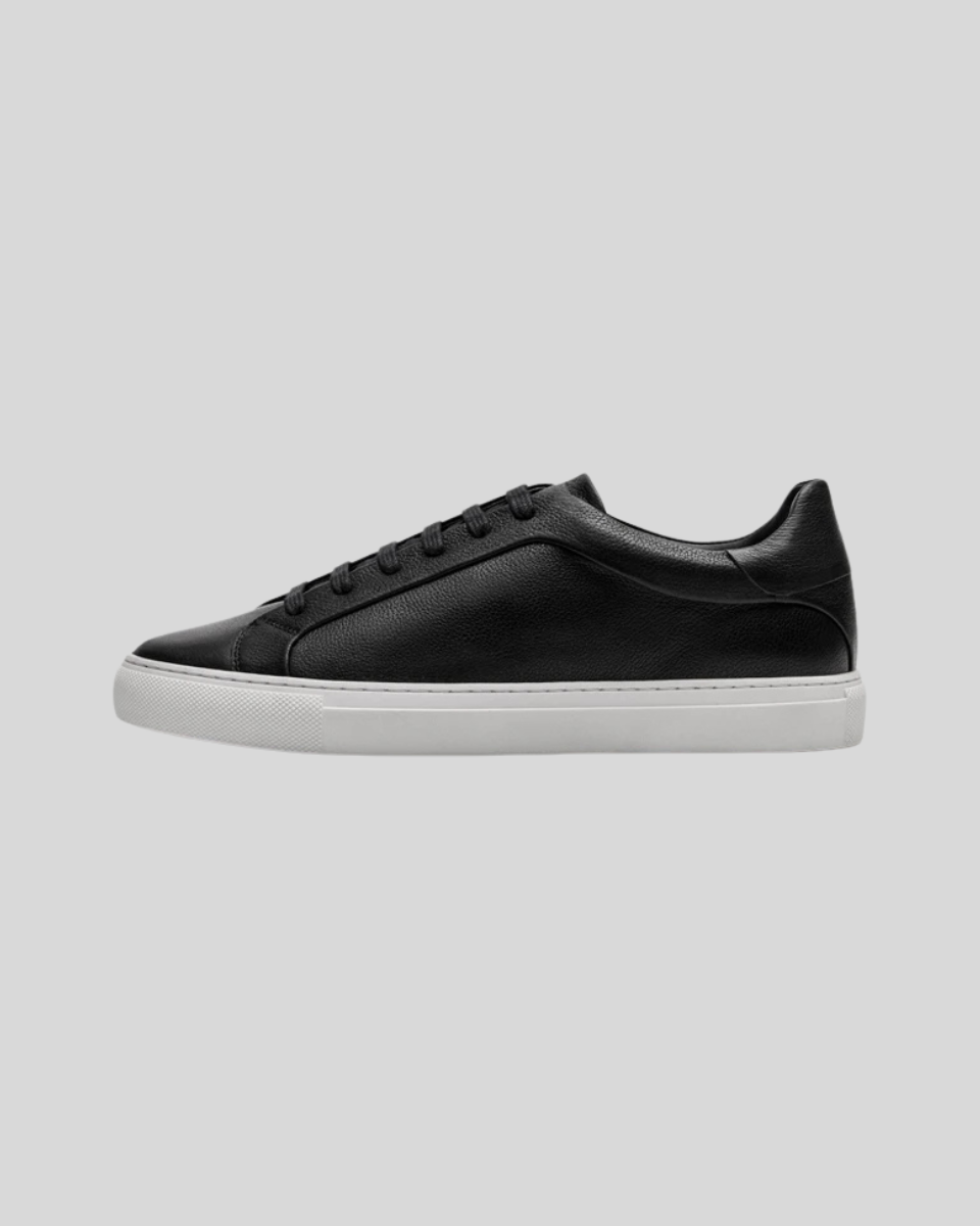 LEATHER OXFORD SNEAKERS BLACK