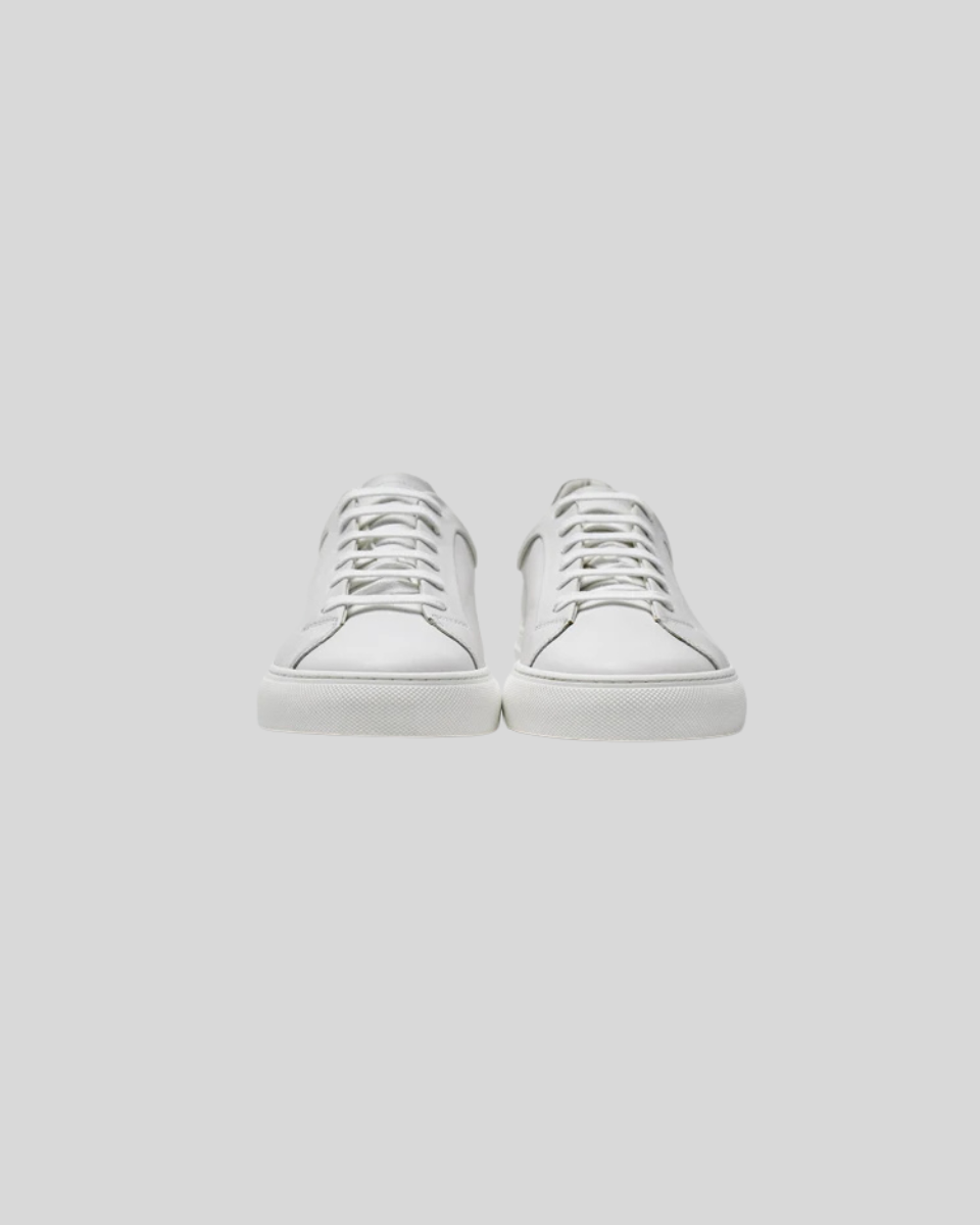 LEATHER OXFORD SNEAKERS WHITE