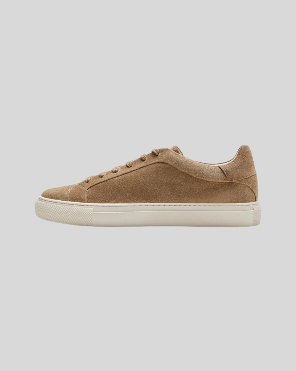 LEATHER OXFORD SNEAKERS KHAKI