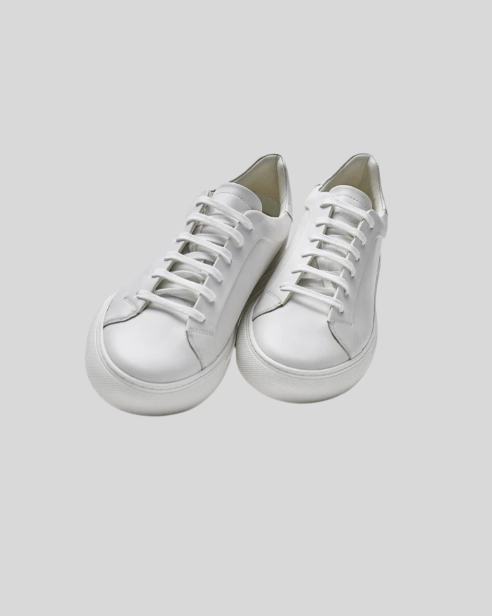 LEATHER OXFORD SNEAKERS WHITE