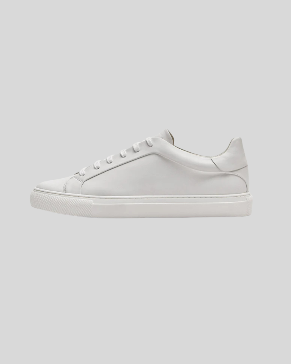 LEATHER OXFORD SNEAKERS WHITE